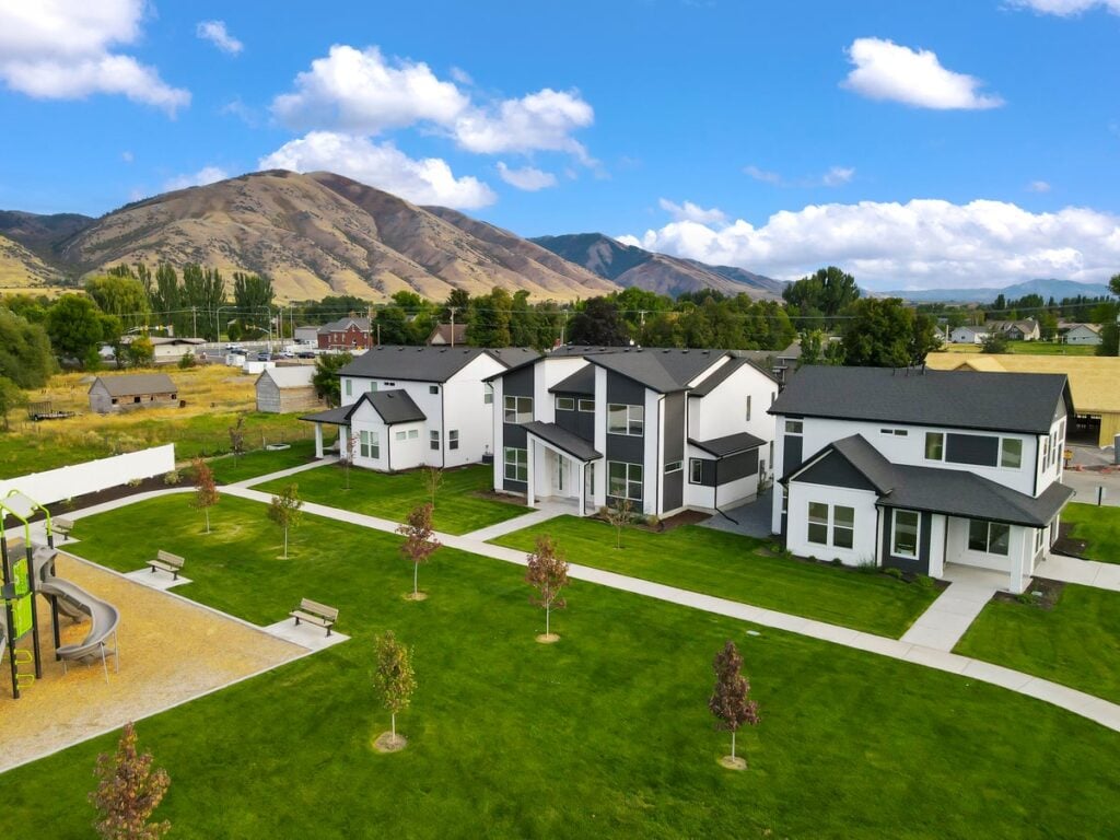 Ridgeline Park community in Nibley, Utah